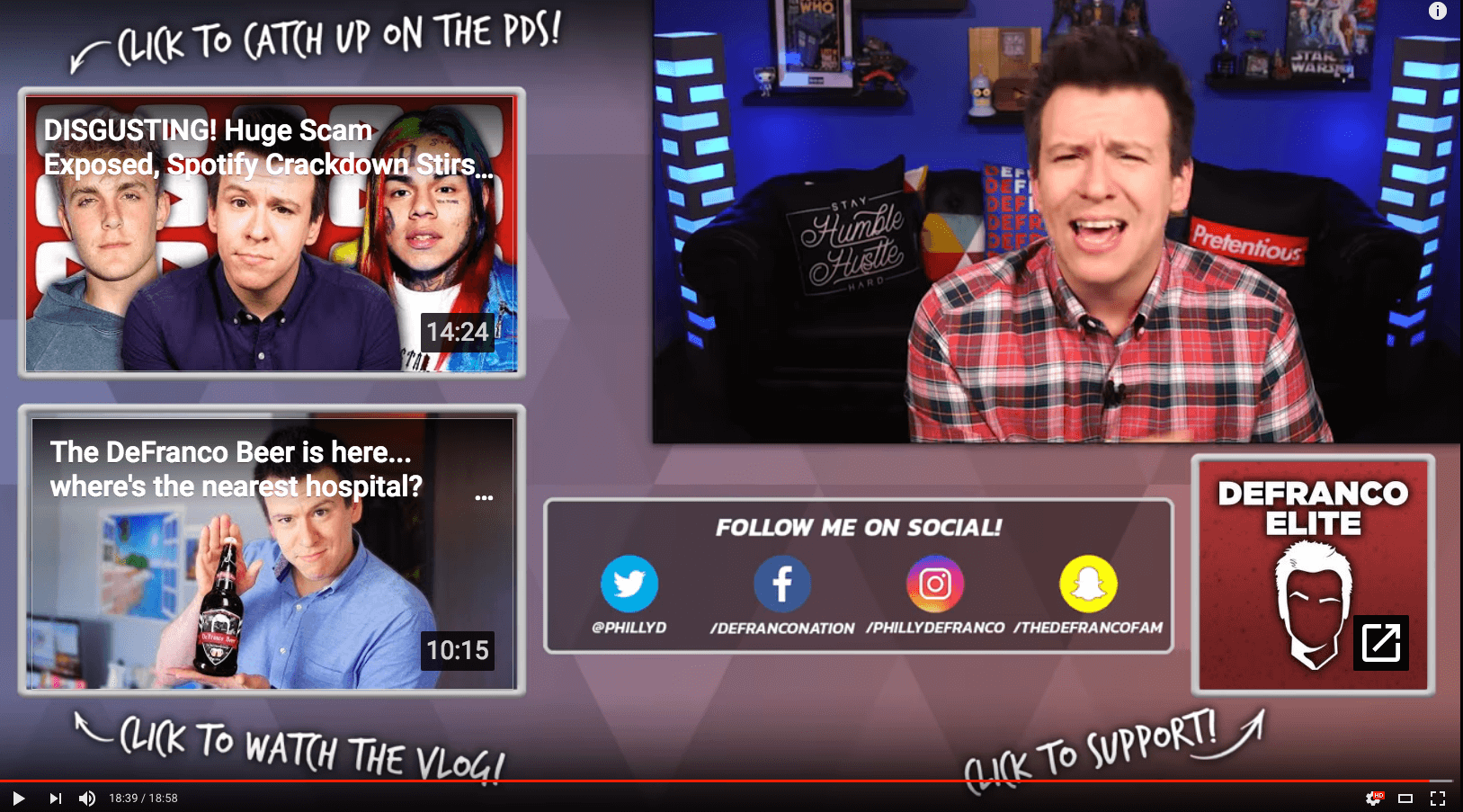 youtube end credit screen example philip defranco