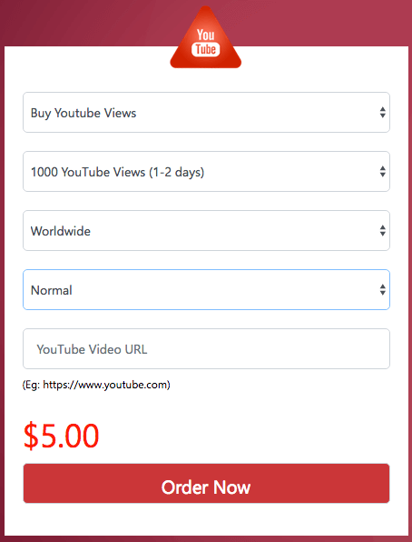 getafollower youtube views service options